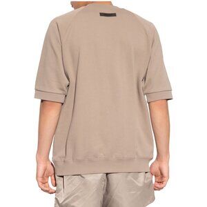 Fear of God Essentials Short Sleeves Taupe Greige Cotton Sweatshirt Size L